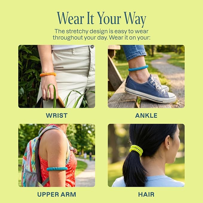 Cliganic 50 Pack Mosquito Repellent Bracelets for Adults & Kids - Natural DEET-Free Bands, Individually Wrapped - Image 4