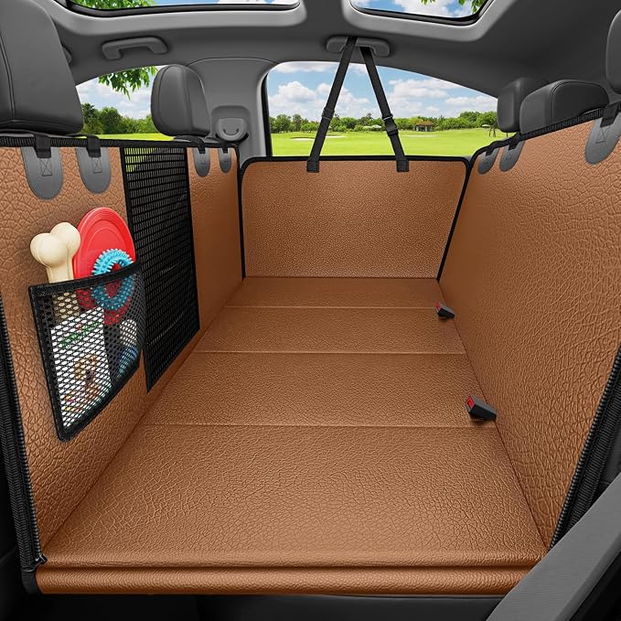 URPOWER Dog Car Seat Cover for Pets 100% Waterproof Seat Cover Hammock 600D Heavy Duty Scratch Proof Nonslip Durable Soft Back Seat Covers for Cars Trucks and SUVs by URPOWER