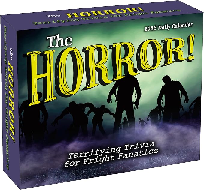 The Horror! 2026 Daily Desk Calendar: Boxed Page-a-Day Scary Movie & Trivia Calendar with Day-to-Day Frightening Facts for Horror Fans & Fright Fanatics by SellersPublishingInc