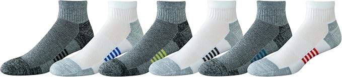 Amazon Essentials Men's Athletic Ankle Socks, Cushioned with Arch Support, Moisture Wicking by AmazonEssentials
