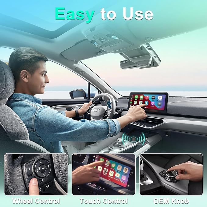 Wireless Carplay Adapter, Convert Wired to Wireless CarPlay, Compatible with CarPlay, Plug and Play, Type-C/USB, Suitable for 800+ Vehicles (Matte Black) - Image 4