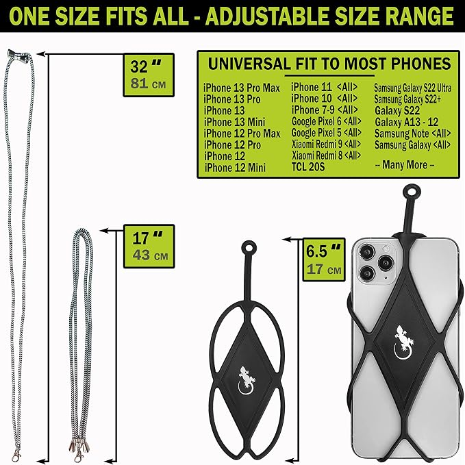 Gecko Travel Tech Cell Phone Lanyard Phone lanyards for Around The Neck Neck Lanyard Phone Crossbody - Image 5
