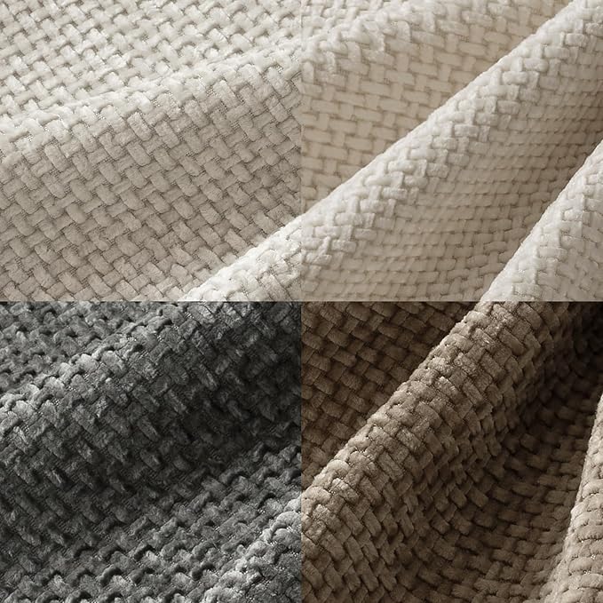 MIULEE Pack of 4 Couch Throw Pillow Covers 12x20 Inch Neutral Soft Decorative Chenille Pillow Covers Farmhouse Boho Accent Cushion Covers for Mid Century Modern Spring Decor Sofa Bedroom Living Room - Image 2