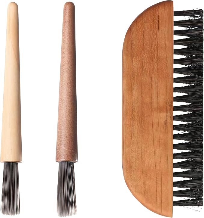 3-Piece Coffee Brush Grinder Cleaning Tool Household Cleaning Brush Set For Removing Coffee Grounds and Table Top Bar Coffee Powder by Unknown