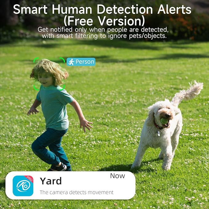 2K Security Camera Wireless Outdoor, 5GHz/2.4GHz WiFi Camera for Home Security Battery Powered, AI Motion Detection, Color Night Vision, 2-Way Talk,Siren,Spotlight,IP65,Works w/Alexa,Cloud/SD - Image 5