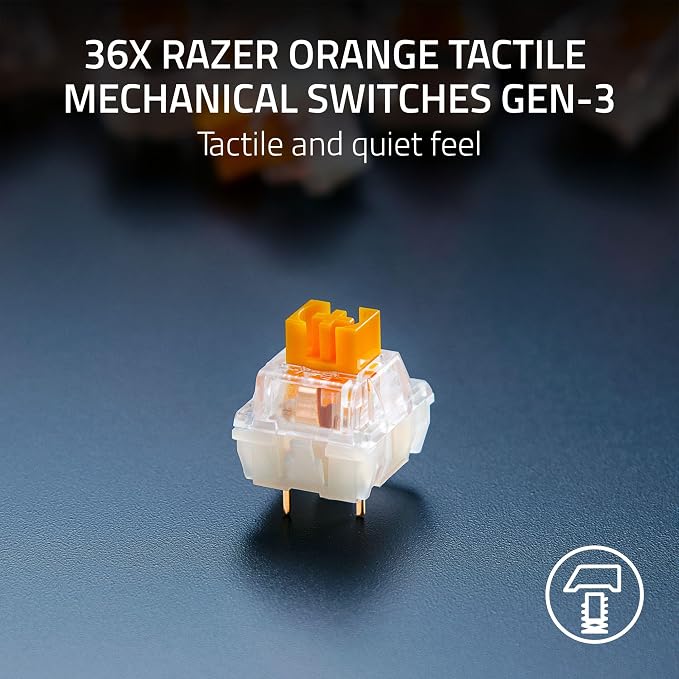 Razer BlackWidow V4 Pro Wired Mechanical Gaming Keyboard, Orange Switches | Tactile & Quiet Switches, Doubleshot ABS Keycaps, Command Dial, 8 Dedicated Macro Keys, RGB, Snap Tap, Magnetic Wrist Rest - Image 2
