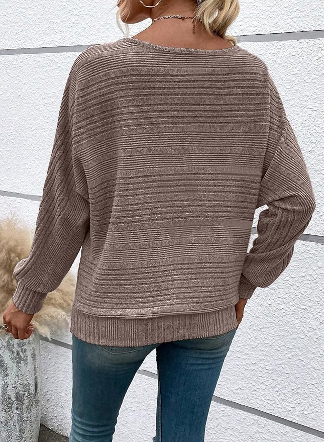 Womens Long Sleeve Shirts Crewneck Tunic Tops Pullover Sweaters Business Casual Blouses Fall Fashion 2026 - Image 6