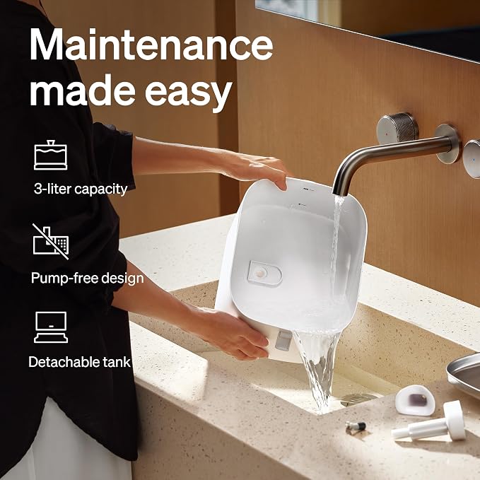 PETLIBRO Upgrade Cat Water Fountain Stainless Steel Tray, Dockstream 2 Cat Fountain Indoor, 3L/101oz Auto Cat Fountains for Drinking, App Monitoring Pet Water Fountain Dog, 5G WiFi Cat Water Dispenser - Image 3