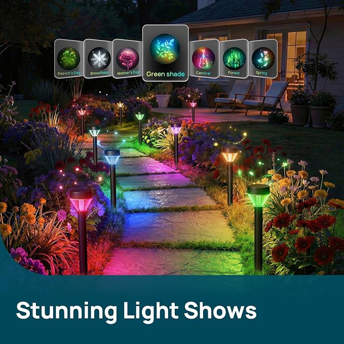Linkind Smart Low-Voltage Path Lights SP6LV, 510LM Multi-Zone Outdoor Pathway Lights AC/DC 12-24V, App & Voice Controlled Color-Changing Landscape Lighting for Garden, Walkway, Driveway, 4 Pack - Image 6