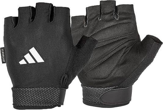 adidas Essential Training & Weightlifting Gloves, Fingerless Workout Gloves by Unknown