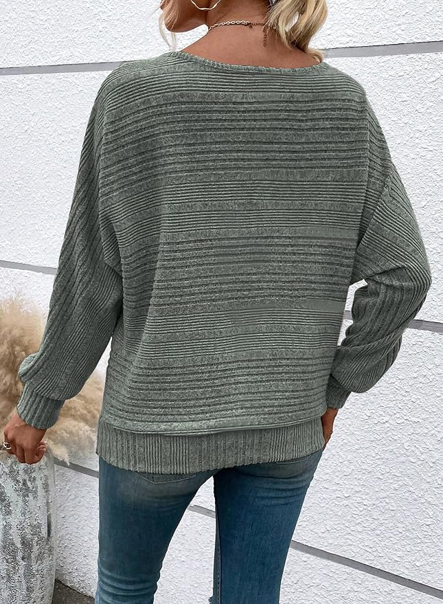 Womens Long Sleeve Shirts Crewneck Tunic Tops Pullover Sweaters Business Casual Blouses Fall Fashion 2026 - Image 6