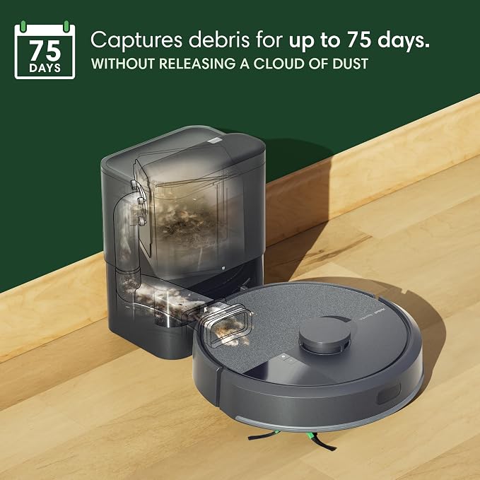 iRobot Roomba 105X Combo Robot Vacuum & Mop with AutoEmpty Dock, Self‑Emptying for Up to 75 Days, 70× Power‑Lifting Suction, Smart LiDAR Mapping, App & Voice Control, Ideal for Homes with Pets & Kids - Image 2