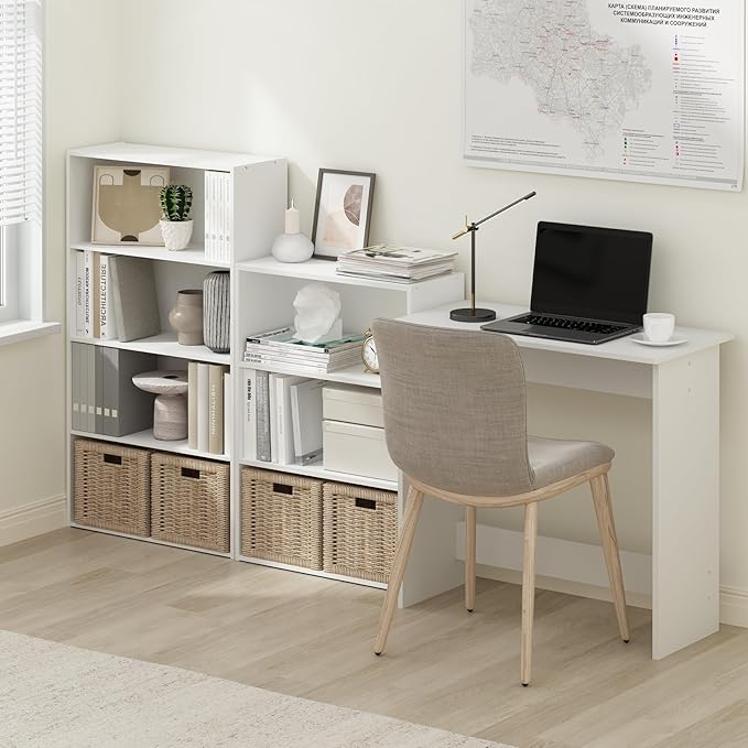 Furinno Simplistic Study Table, White - Image 4
