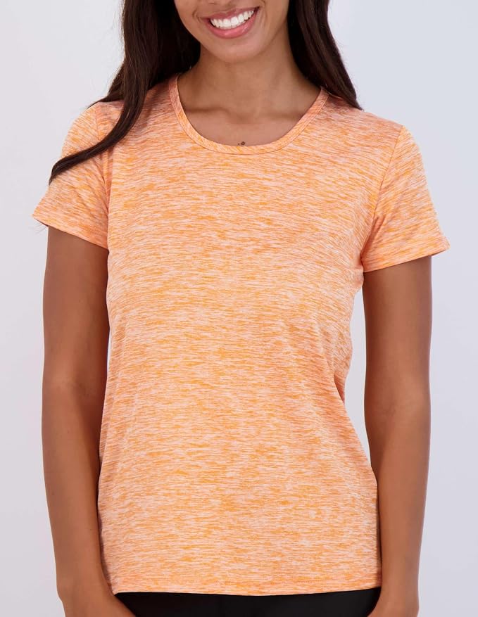 5 Pack Women's Dry Fit Short Sleeve Athletic Gym Workout Running Tops | Available in Plus Size, Exercise, Sports, Fitness, Quick Dry, Cooling, Moisture Wicking, Loose Basic Tees, Yoga, Pilates - Image 3