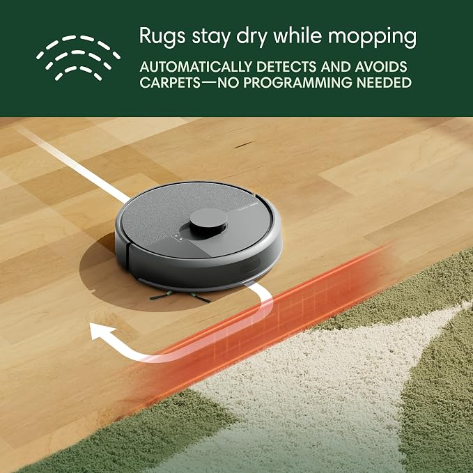 iRobot Roomba 105X Combo Robot Vacuum & Mop with AutoEmpty Dock, Self‑Emptying for Up to 75 Days, 70× Power‑Lifting Suction, Smart LiDAR Mapping, App & Voice Control, Ideal for Homes with Pets & Kids - Image 6