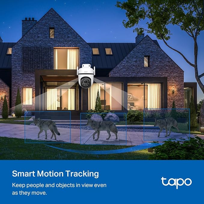 TP-Link Tapo 2K QHD Outdoor Pan/Tilt Wi-Fi Security Camera, 360° View, Motion Tracking, Color Night Vision, Free Person/Vehicle/Motion Detection, Cloud & SD Card Storage, 24/7 Recording, Tapo C520WS… - Image 5