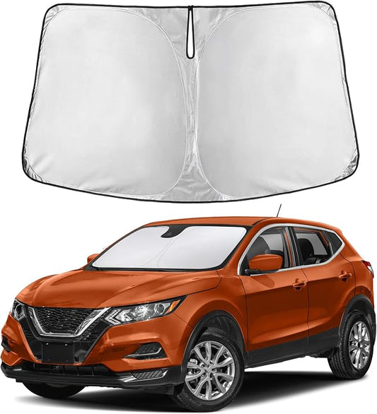 EcoNour Windshield Sunshade Compatible for Nissan Rogue Sport 2017-2022 2023 2024, Sun Visor for Front Windshield & Window Sun Shade Cover, UV Heat Blocker & Protector, Car Accessories by EcoNour