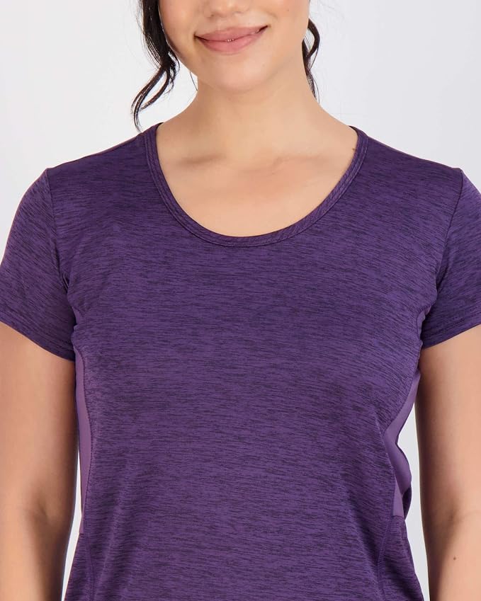 5 Pack Women's Dry Fit Short Sleeve Athletic Gym Workout Running Tops | Available in Plus Size, Exercise, Sports, Fitness, Quick Dry, Cooling, Moisture Wicking, Loose Basic Tees, Yoga, Pilates - Image 3