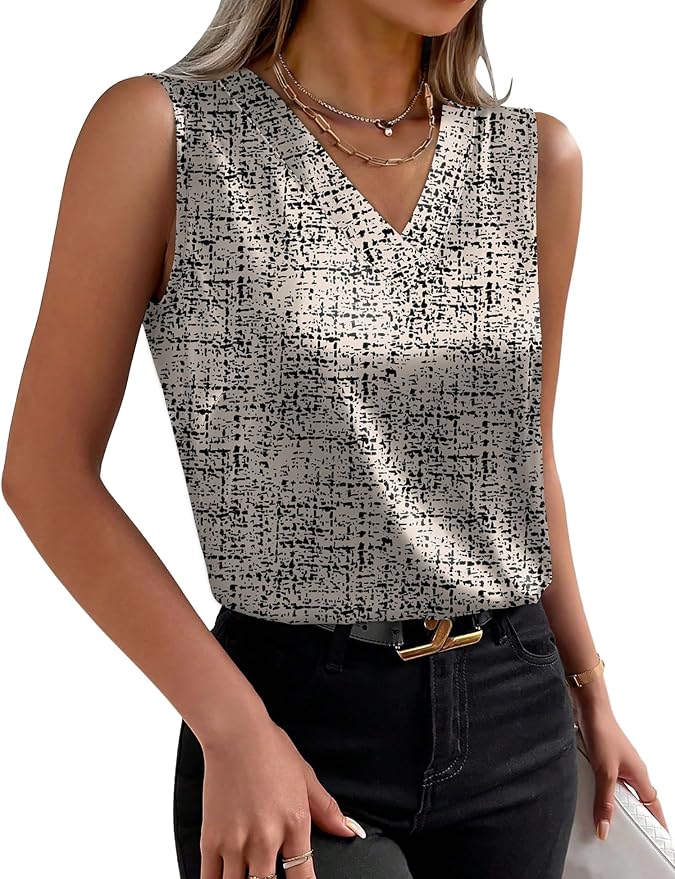 Sipaya Silk Satin Tank Tops for Women V Neck Summer Tops Sleeveless Camisole Business Casual Outfits Work Blouses - Image 2