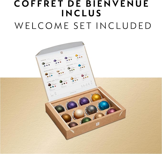 Nespresso Vertuo Pop+ Coffee and Espresso Maker by Breville, Matte Black Gold - Image 4