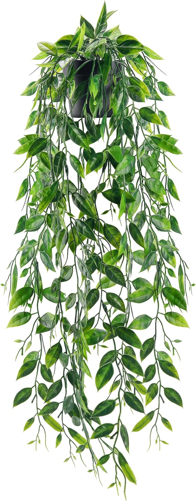 Der Rose 1Pcs Small Fake Hanging Plants Artificial Pea Pod Faux Hanging Plants Indoor for Home Room Shelf Bookshelf Decor by DerRose
