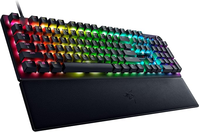Razer Huntsman V3 Pro Esports Gaming Keyboard, Black | Analog Optical Switches, Snap Tap, Rapid Trigger, Adjustable Actuation, Media Keys & Dial, Doubleshot PBT Keycaps, Wrist Rest - Image 12