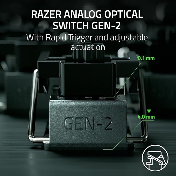 Razer Huntsman V3 Pro Mini 60% Esports Gaming Keyboard, White | Analog Optical Switches, Razer Snap Tap, Rapid Trigger, Adjustable Actuation, Dual-Purpose Mod Keys, Doubleshot PBT Keycaps - Image 3
