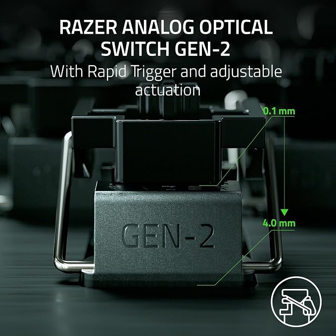 Razer Huntsman V3 Pro Mini 60% Esports Gaming Keyboard, Black | Analog Optical Switches, Razer Snap Tap, Rapid Trigger, Adjustable Actuation, Dual-Purpose Mod Keys, Doubleshot PBT Keycaps - Image 3
