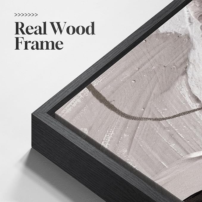 Large Framed Black and White Grey Abstract Wall Art for Living Room, 3 Piece Modern Canvas Prints Paintings Artwork for Walls, Minimalist Abstract Pictures for Hallway, Office Wall Decor 24x36 Inch - Image 6