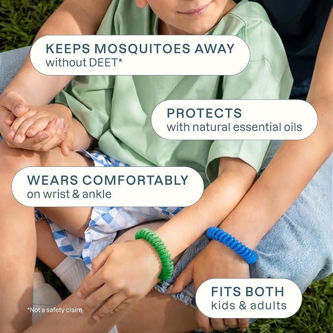 Cliganic 40 Pack Mosquito Repellent Bracelets for Adults & Kids (Rainbow Colors) - Natural DEET-Free Bands, Individually Wrapped - Image 5