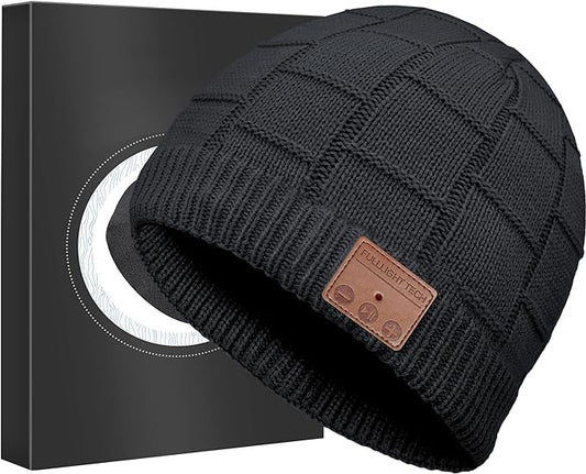 Bluetooth Beanie Hat Headphones Unique Tech Gifts Stocking Stuffer by FULLLIGHTTECH