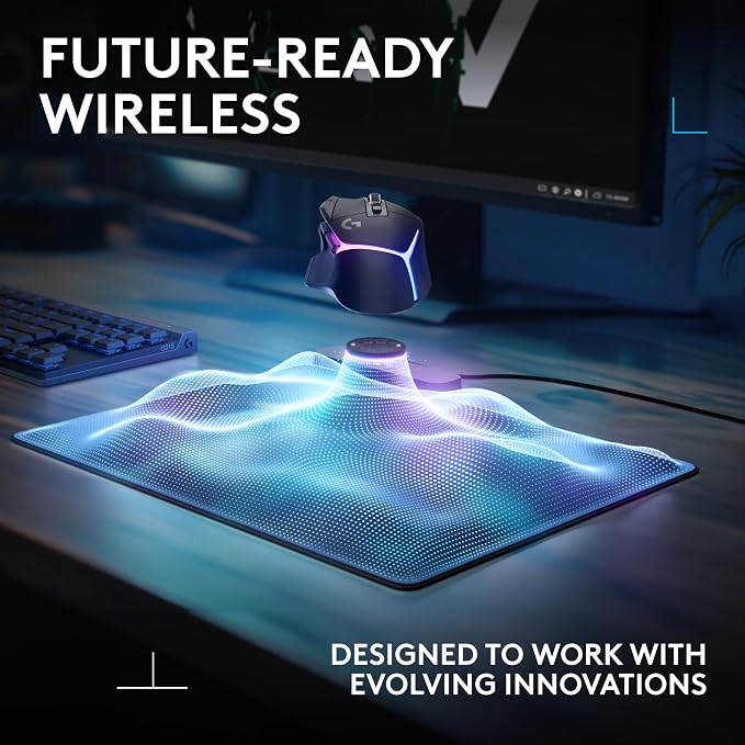 Logitech G502 X Plus Lightspeed Wireless Gaming Mouse + Powerplay 2 Wireless Charging Mouse Pad Bundle - Black - Image 7