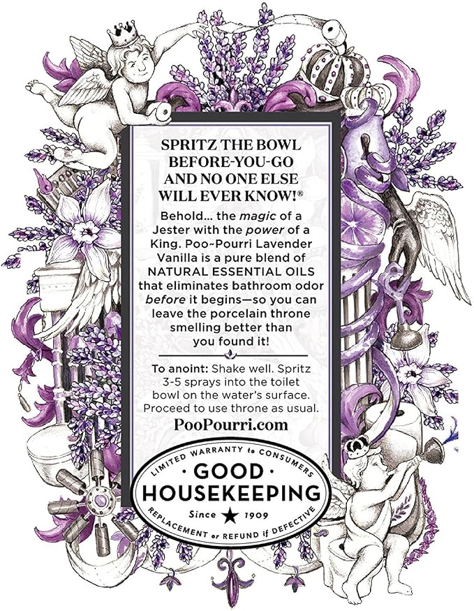 Poo-Pourri Before-You-Go 16 Ounce Refill Bottle, Lavender Vanilla - Image 2