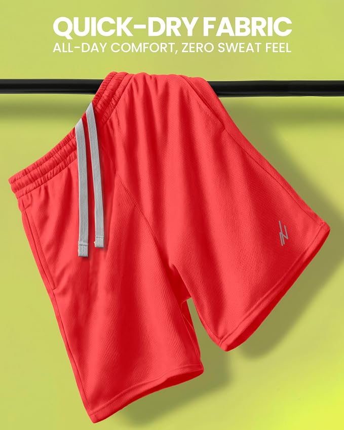 Quick Dry Knit Men's Athletic Shorts Loose-Fit Running Workout Gym Shorts - Image 5