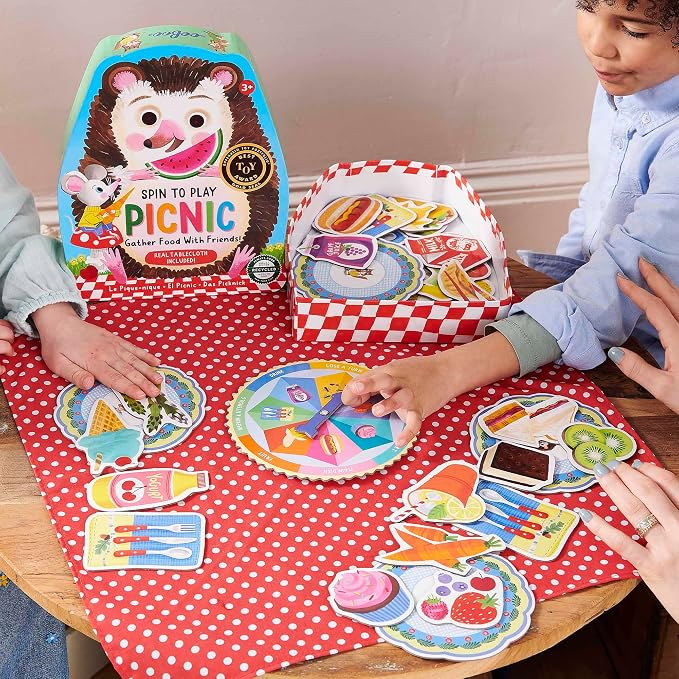 eeBoo: Spin to Play Picnic - Game for Kids, Gather Food with Friends, Preschool, Ages 3+, 2-4 Players, 15-25 Min Playing Time - Image 4