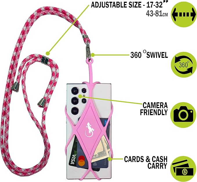 Gecko Travel Tech Cell Phone Lanyard Phone lanyards for Around The Neck Neck Lanyard Phone Crossbody - Image 3