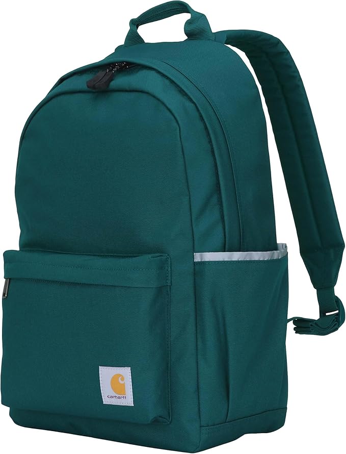Carhartt Classic 21L Backpack Greenstone | Classic Laptop, Water-Resistant Pack with 15 Laptop Sleeve and Organizational Compartments by Carhartt