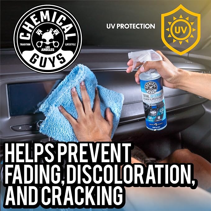 Chemical Guys, Total Interior Cleaner & Protectant for Cars, 16 oz, 2 Pack | Cleans dashboards, seats, door panels, trim and glass in one step, leaving a fresh, streak-free, factory-style look - Image 7