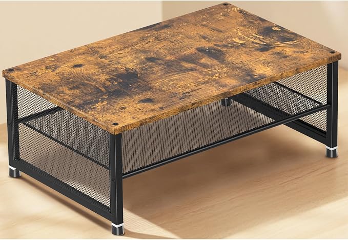 ECOLOVI 2-Tier Computer Monitor Stand Riser, Desk Organizer for Monitor, Printer & Laptop Stand, Desktop Workspace Organizers for Office Supplies(Brown) - Image 8