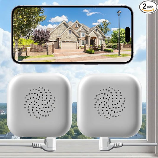 vebiliki 【2 Pack】 Window Cameras with 32GB SD Cards, 2K 3MP Indoor Cameras for Home Security, AI Starlight Color Night Vision, Easy Install & Use, 24/7 Recording, Support 5GHz & 2.4GHz WiFi by vebiliki