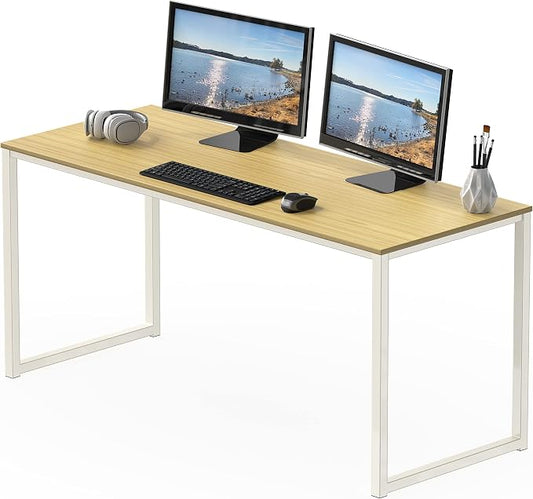 SHW Mission 55-Inch Home Office Computer Desk, Oak by SHW
