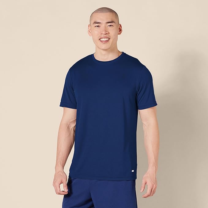 Amazon Essentials Men's Moisture Wicking Breathable Active Performance Tech Gym T-Shirts, Pack of 2 - Image 3