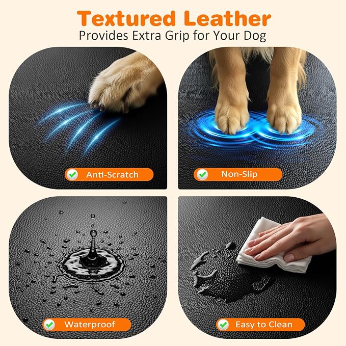URPOWER Dog Car Seat Cover for Pets 100% Waterproof Seat Cover Hammock 600D Heavy Duty Scratch Proof Nonslip Durable Soft Back Seat Covers for Full Size Trucks - Image 3