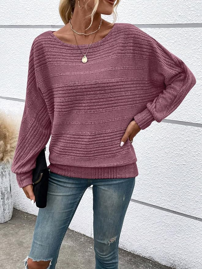 Womens Long Sleeve Shirts Crewneck Tunic Tops Pullover Sweaters Business Casual Blouses Fall Fashion 2026 - Image 4