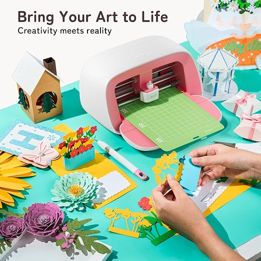 Likcut Vinyl Cutter Machine Creator Bundle with Carrying Case & Accessories, User-Friendly Sticker Maker Set, Portable Vinyl Printer for Sticker Joy Craft & Home Decor, School Project - Image 8
