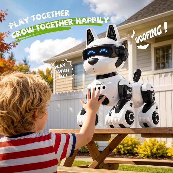 Smart Robot Dog, 2.4GHz Remote Control Robot Dog Toys for Kids 5-7 8-12, Voice & APP Control, Interactive Realistic Robot Puppy Toys for 5 6 7 8 9 10 11 12 Year Old Boys, Birthday Boy Girl Gift - Image 6