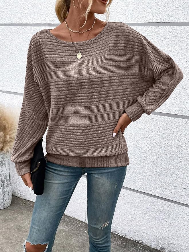 Womens Long Sleeve Shirts Crewneck Tunic Tops Pullover Sweaters Business Casual Blouses Fall Fashion 2026 - Image 4