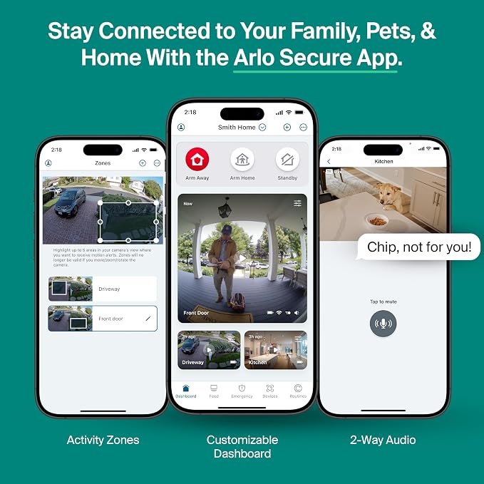 Arlo Essential Security Camera 2K (3rd Gen, 2025 Release) 2 Cam + 2 Solar Panels + 6 Months of Secure Plus Plan - Wireless Outdoor Camera, Battery Power, Person Recognition, Package Detection, White - Image 6