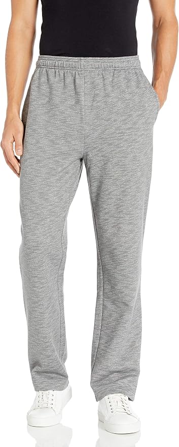 Amazon Essentials Men's Relaxed Straight Leg Fleece Open Bottom Sweatpant (Available in Big & Tall) by AmazonEssentials