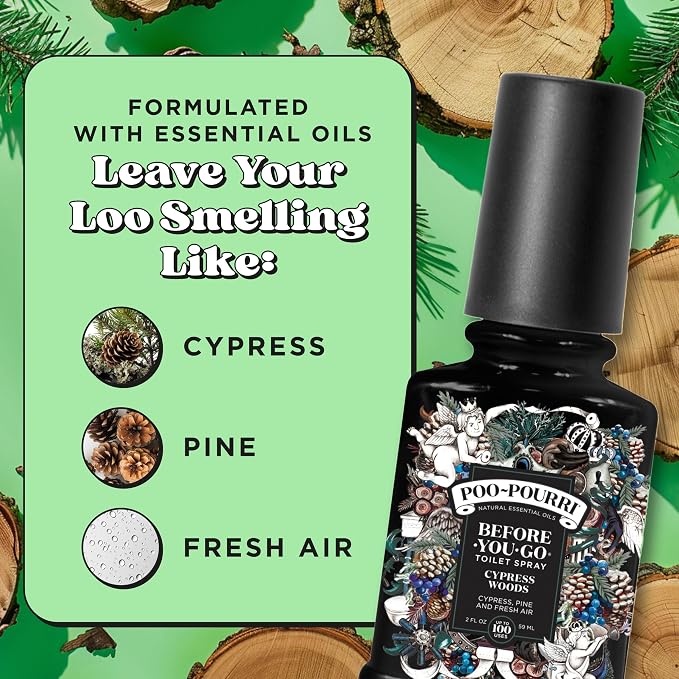 Poo-Pourri Before-You-Go Toilet Spray, Cypress Woods, 2 Fl Oz - Cypress, Pine and Fresh Air - Image 6